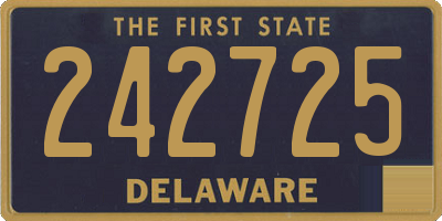DE license plate 242725