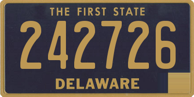 DE license plate 242726