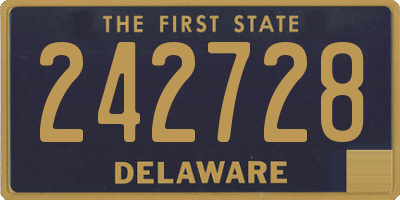 DE license plate 242728