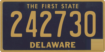 DE license plate 242730