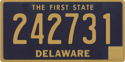 DE license plate 242731