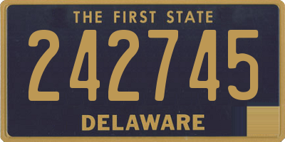 DE license plate 242745