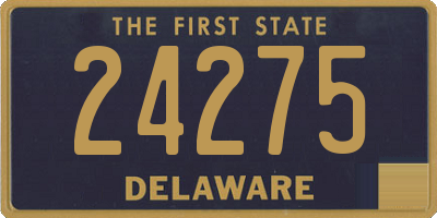 DE license plate 24275