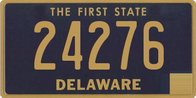 DE license plate 24276