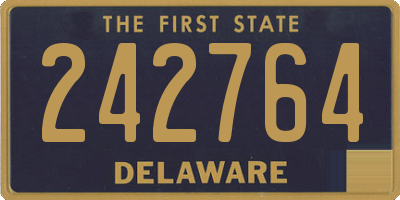 DE license plate 242764