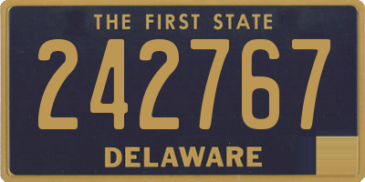 DE license plate 242767