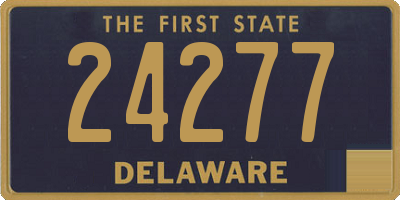 DE license plate 24277