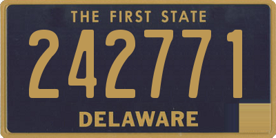 DE license plate 242771