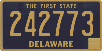 DE license plate 242773