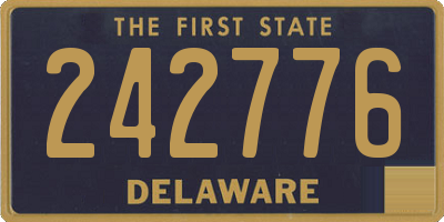DE license plate 242776