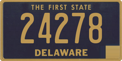 DE license plate 24278