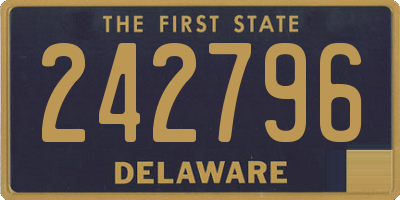 DE license plate 242796
