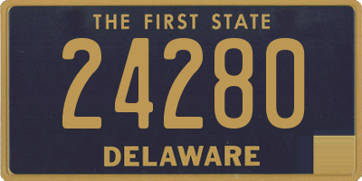 DE license plate 24280