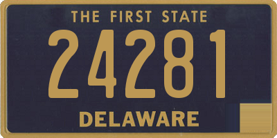 DE license plate 24281