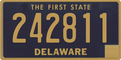 DE license plate 242811