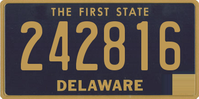 DE license plate 242816