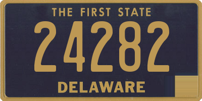 DE license plate 24282