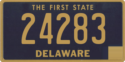 DE license plate 24283