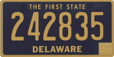 DE license plate 242835