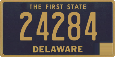 DE license plate 24284
