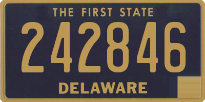 DE license plate 242846