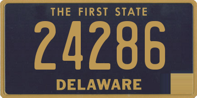 DE license plate 24286