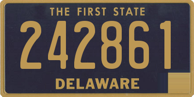 DE license plate 242861