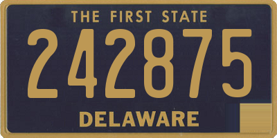 DE license plate 242875