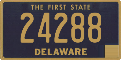 DE license plate 24288