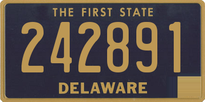 DE license plate 242891