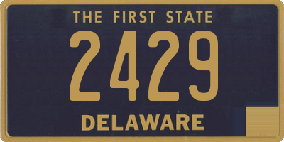DE license plate 2429