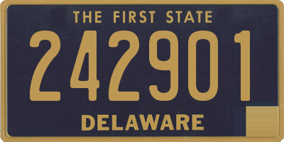 DE license plate 242901