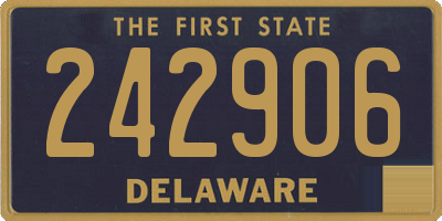 DE license plate 242906