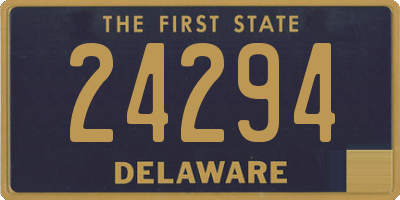 DE license plate 24294