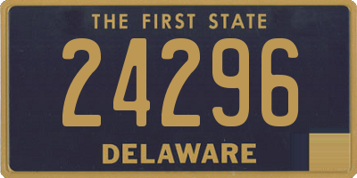 DE license plate 24296