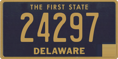 DE license plate 24297