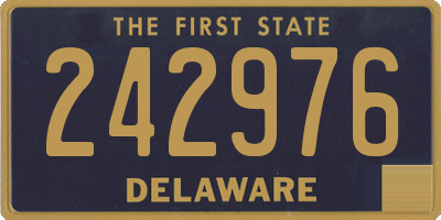 DE license plate 242976