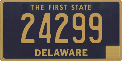 DE license plate 24299