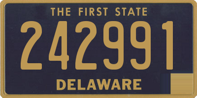 DE license plate 242991