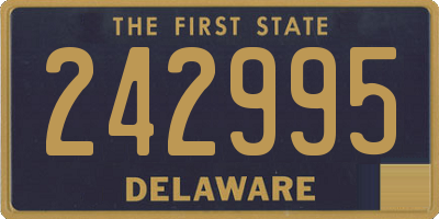 DE license plate 242995