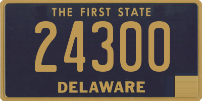 DE license plate 24300