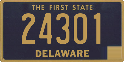 DE license plate 24301