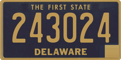 DE license plate 243024