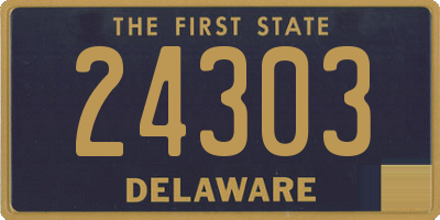 DE license plate 24303