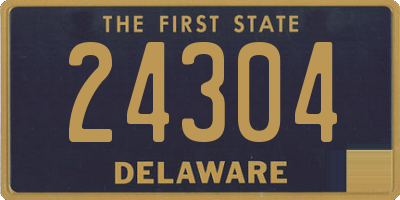 DE license plate 24304