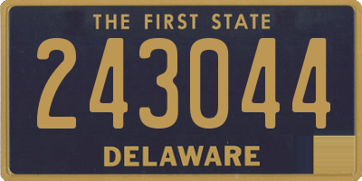 DE license plate 243044