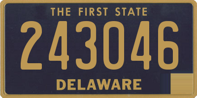 DE license plate 243046