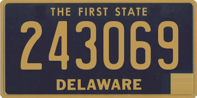 DE license plate 243069