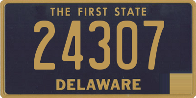 DE license plate 24307