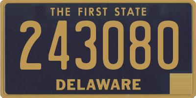 DE license plate 243080